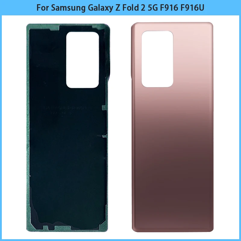 For Samsung Galaxy Z Fold 2 5G F916 F916U glass Battery Back Cover Z Fold2 Rear Door Panel Housing Case Replace