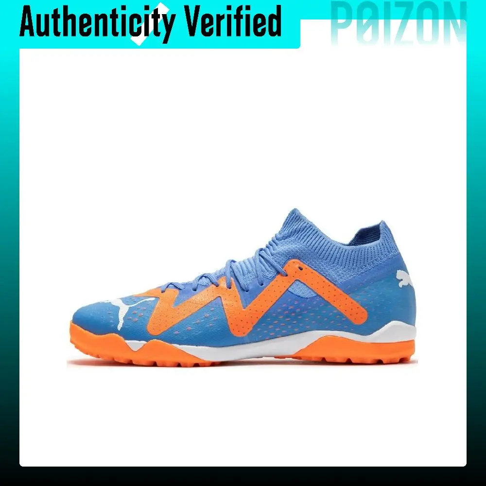 PUMA Future Match Soccer Shoes Men's Low-top Blue/Orange 107184-01