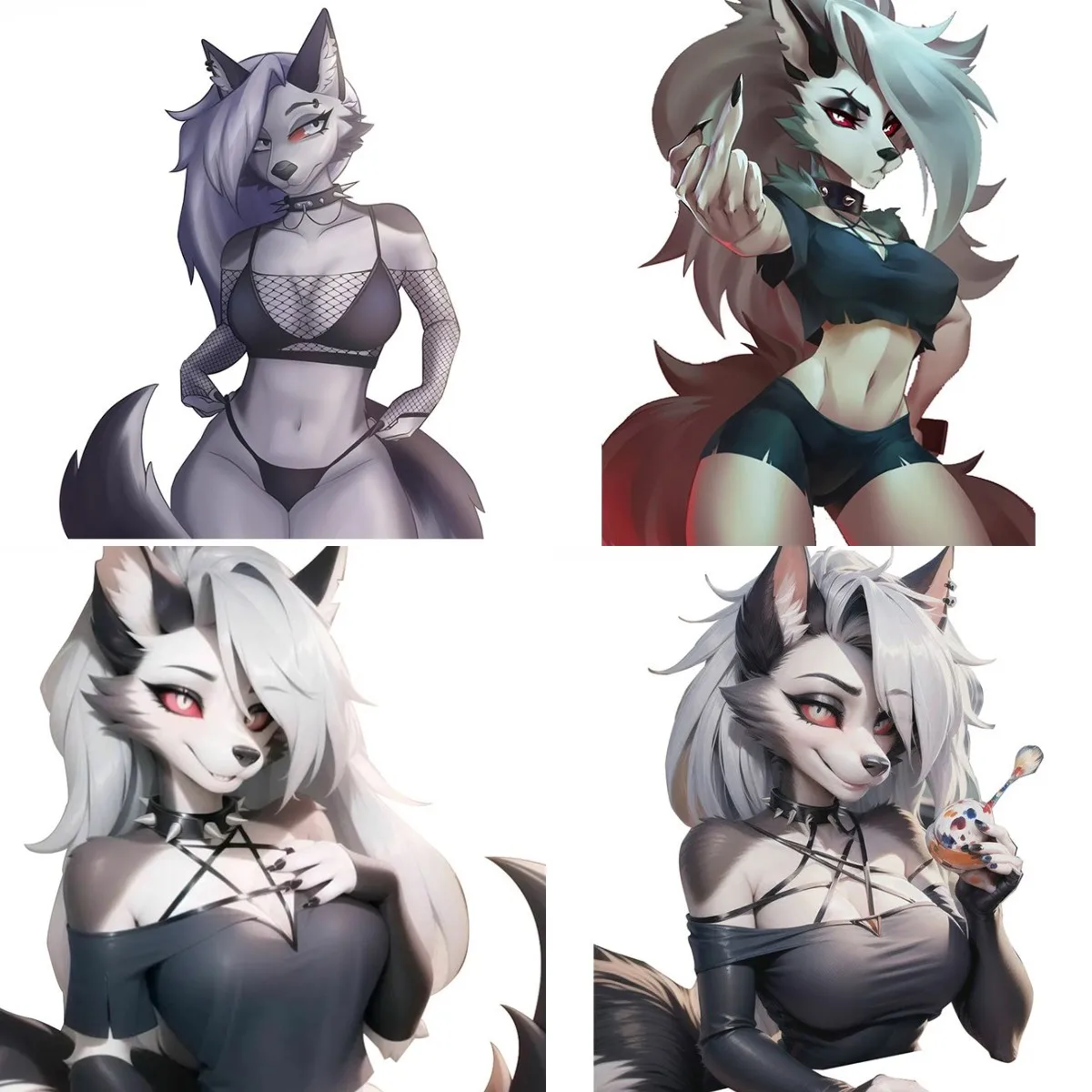 

Helluva Boss Furry Stickers Bedroom Waterproof Wall Stickers Creative Decal Occlusion Scratch Car Decoration