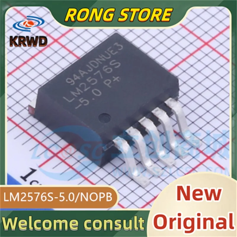 

5PCS LM2576-5.0 New and Original Chip IC LM2576S-5.0/NOPB LM2576S-5.0 LM2576 TO-263