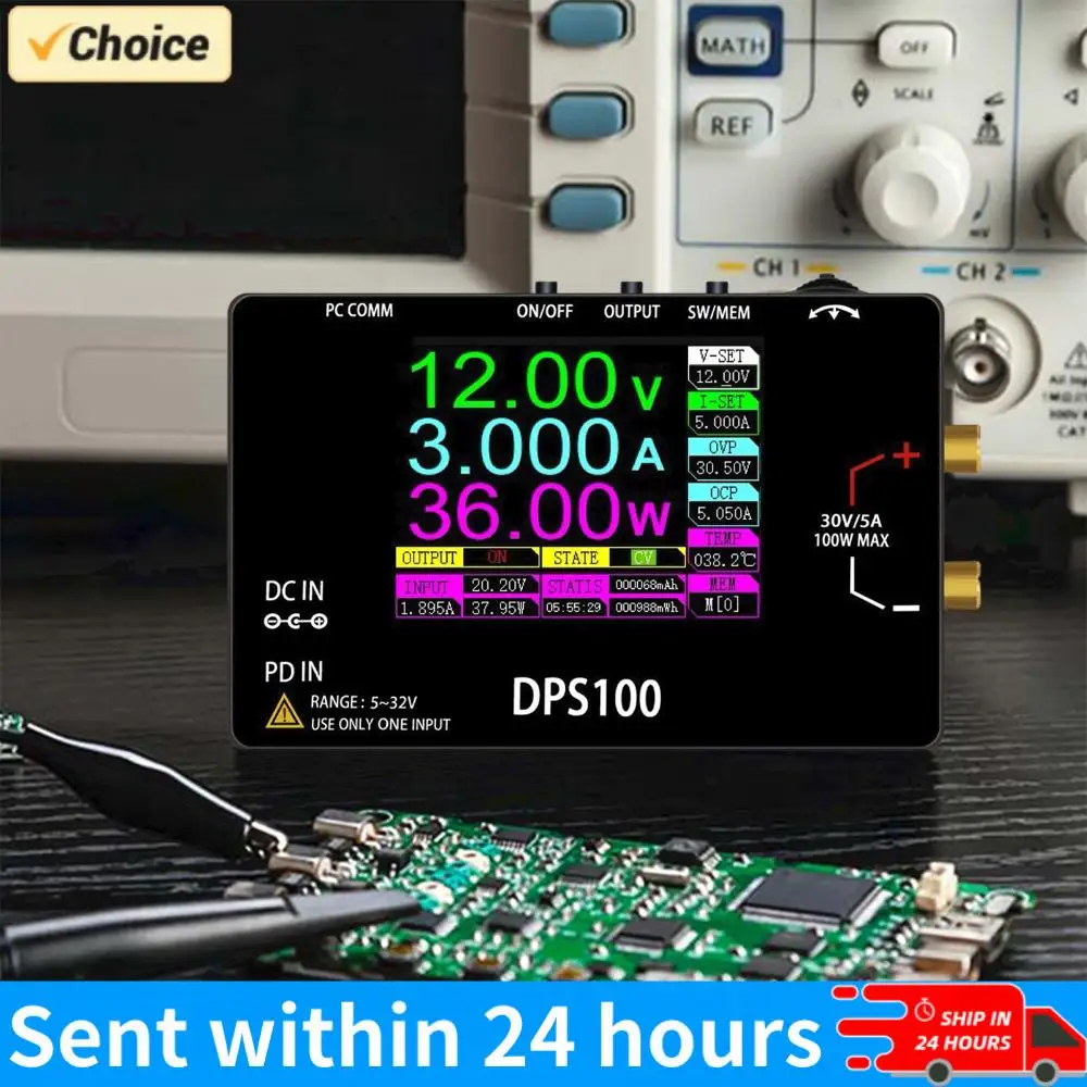 

Портативный импульсный источник питания DPS100 Mini 30В 5А 100Вт, программируемый регулятор напряжения, лабораторный источник питания постоянного тока