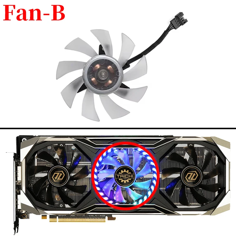 85mm Graphics Card Fan Replacement for ASROCK RX 5700 XT