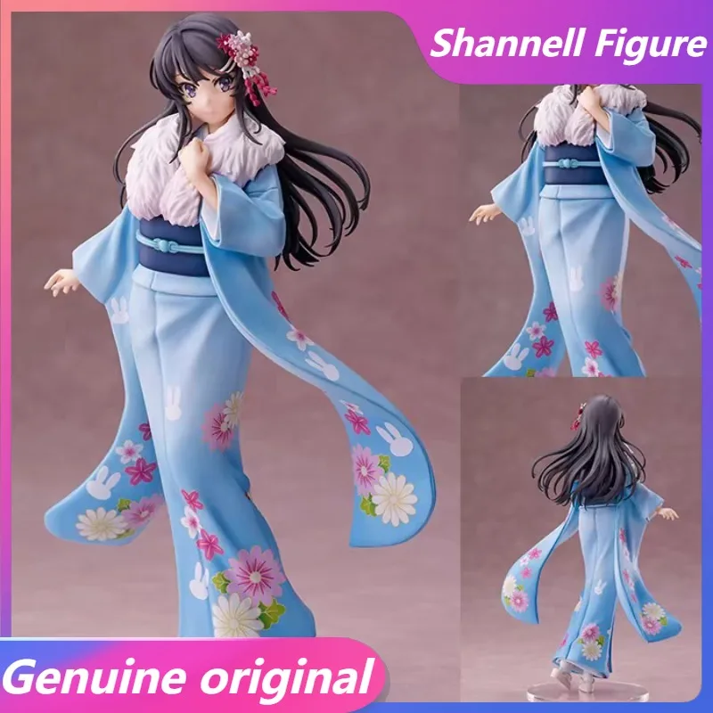 

In stock ANIPLEX Original Mai Sakurajima kimono VER.8.66 inch PVC Action Anime Figure Model Toys Figure Collection Doll Gift