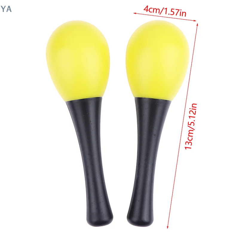 [YA] 2 piezas de maracas de plástico, martillos de arena, sonajeros, instrumentos musicales de percusión, juguetes para eventos escolares de percusión