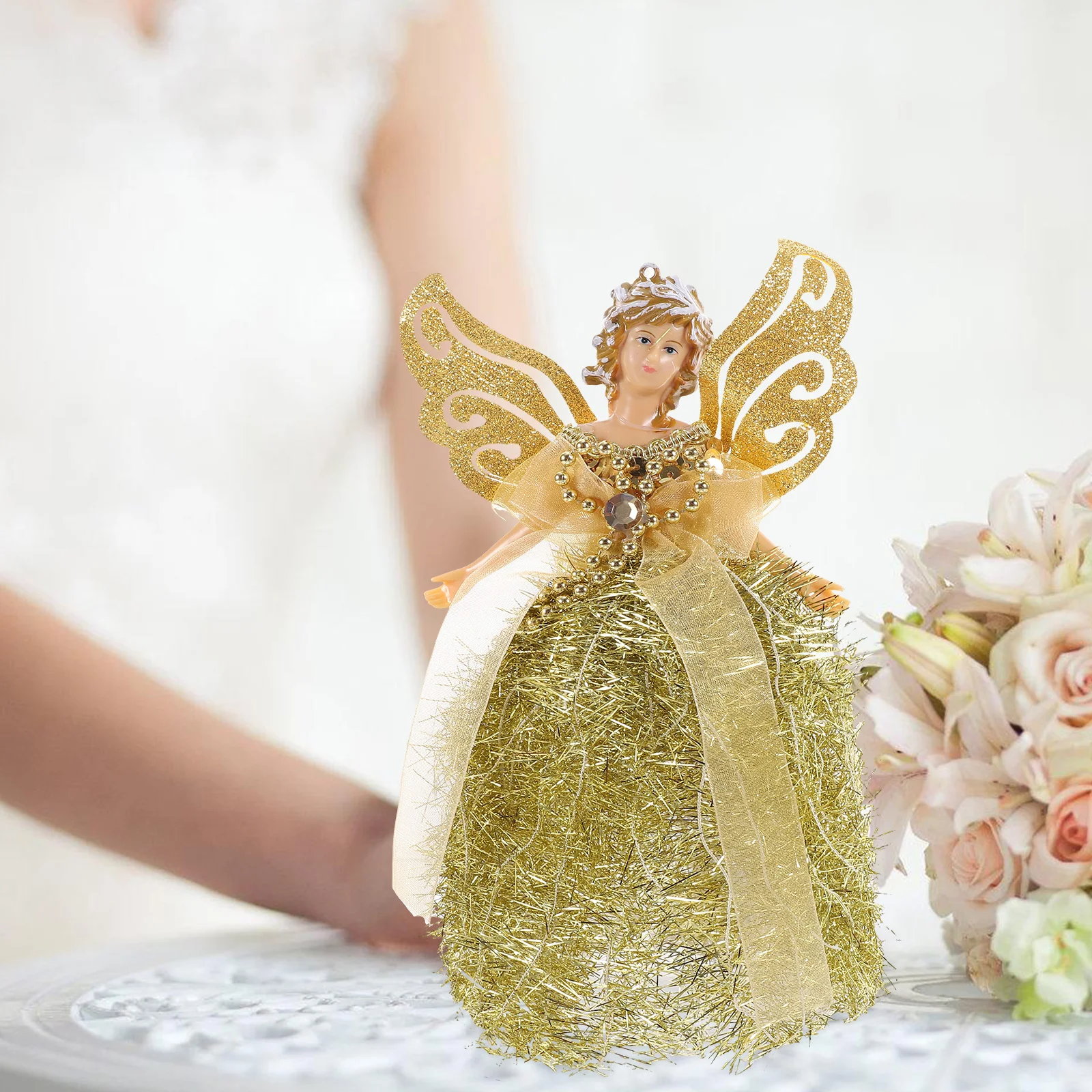 1 قطعة تمثال ديكور لعيد الميلاد الزفاف ديكور المنزل الملاك تماثيل صغيرة في الهواء الطلق الملاك الصغيرة الحرفية البلاستيك الراتنج