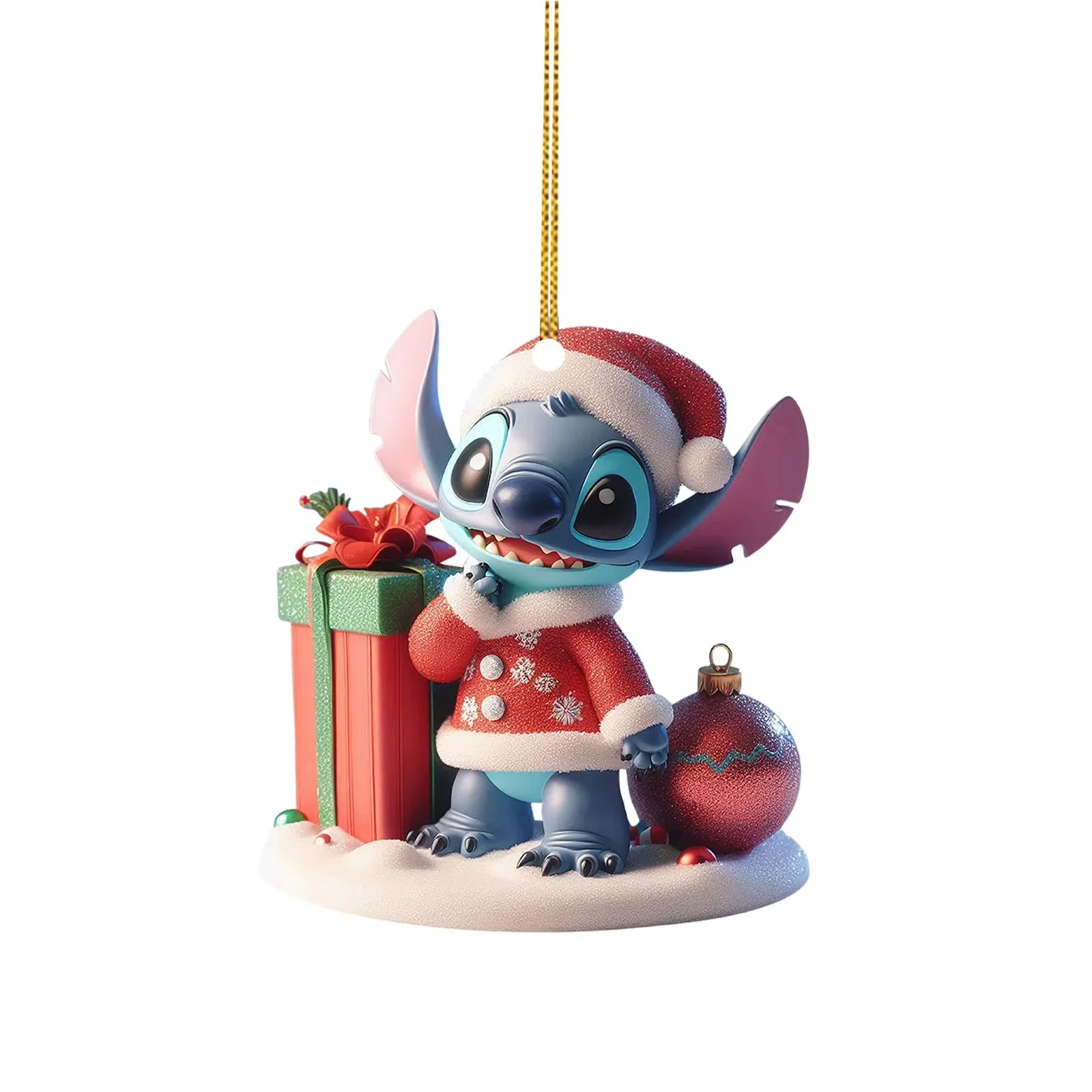 Neue Heiße Stich Acryl Weihnachtsbaum Anhänger Kawaii Weihnachten & Halloween Ornament Schlüsselanhänger 2d Flache Desktop Decor Weihnachten Geschenke