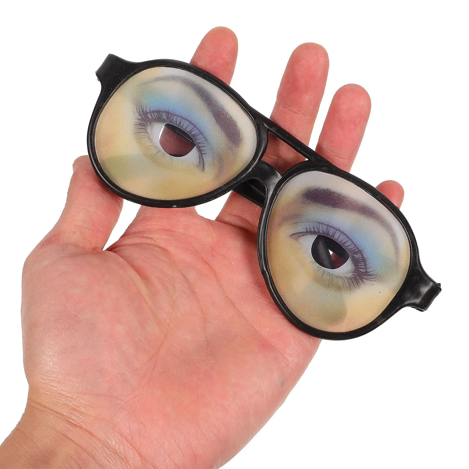 

Funny Eyeglasses Prank Glasses for Halloween Masquerade April Fool's Day Cosplay Party Lightweight Stylish Big Frame
