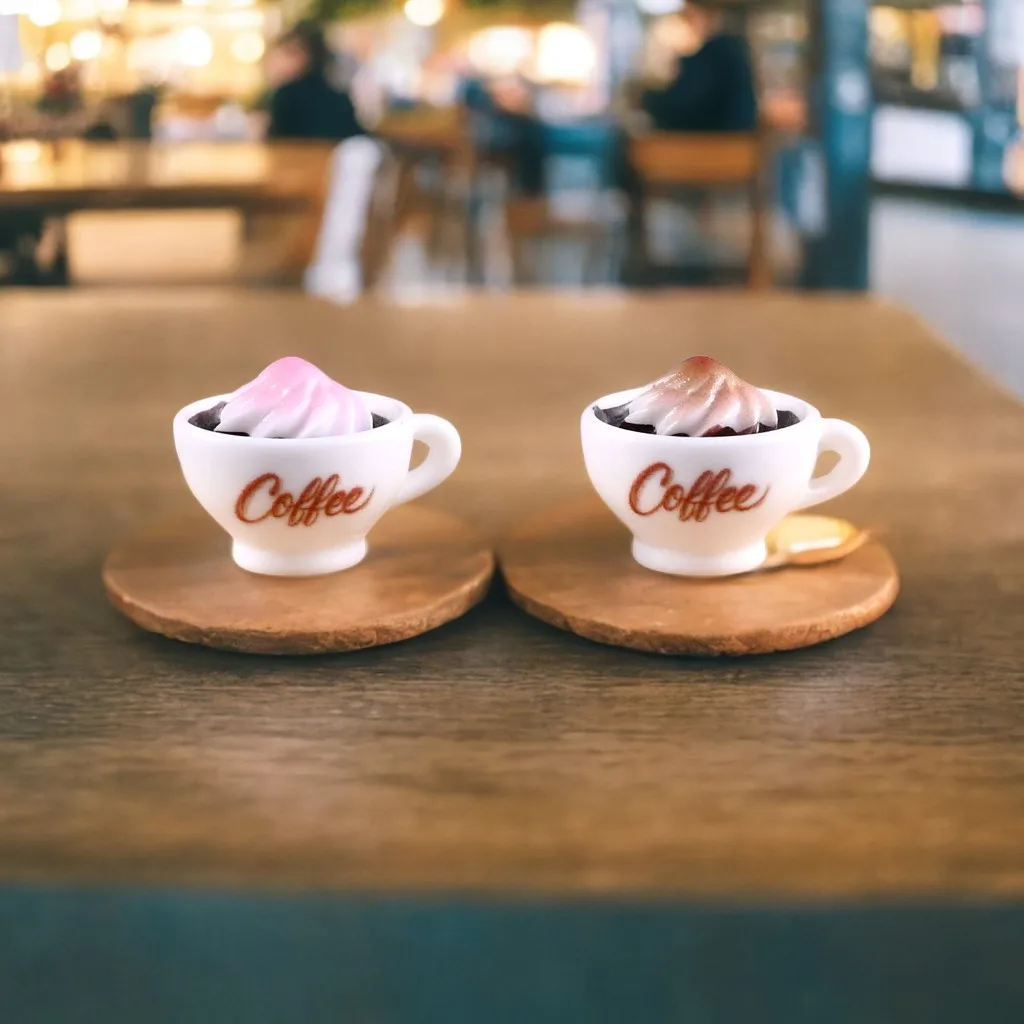 

Simulation Resin Miniature Snow Top Coffee Cup Mini Kitchen Play Doration DIY Crafts Accessories Arrange The Table Dollhouse