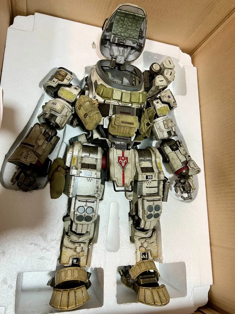 In Stock Genuine And Original 3A Threezero 20 Inch Titanfall Atlas External Bone Mecha Attached Driver Action Figure Model Toys