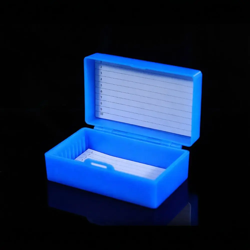 Microscope Slide Storage Box Organizer Laboratory Pathology Specimen Container Secure Buckle Case Biological Research Supplies