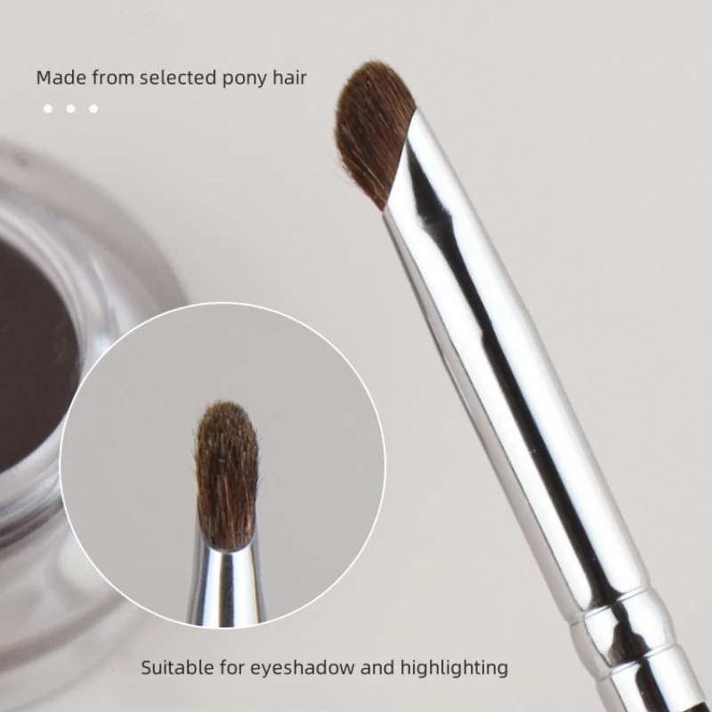 Pennello per eyeliner con lama 2 in 1, ombretto, evidenziatore, occhi ad angolo ultra sottile, ombretto, pennelli per trucco per sopracciglia