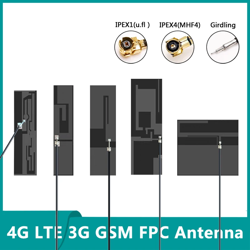 

10PCS Wholesale Internal 4G LTE 3G GSM Omni Wifi omni Antenna 8dbi Flexible FPC PCB Patch Aerial Ipex1 U.fl IPEX4 Mhf4 SMA