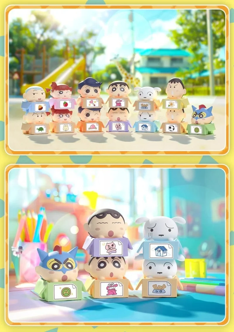 

12pcs/set Anime Crayon Shin-chan q-version kawaii Mini Action Figure PVC Model Toys Doll Desk Decor Collectible Gifts boxed