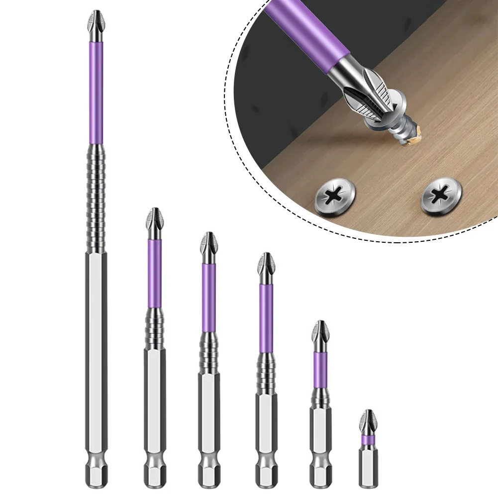For Electric Screwdrivers Hand Drill Bits Cross Screwdriver Tool Assembly Tasks Non-slip Design Rust Prevention