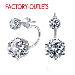 Factory Cheap Price Bridal Earrings Fashion Jewelry 925 Sterling Silver Stud Earrings For Women Novel Shape Wedding Earrings