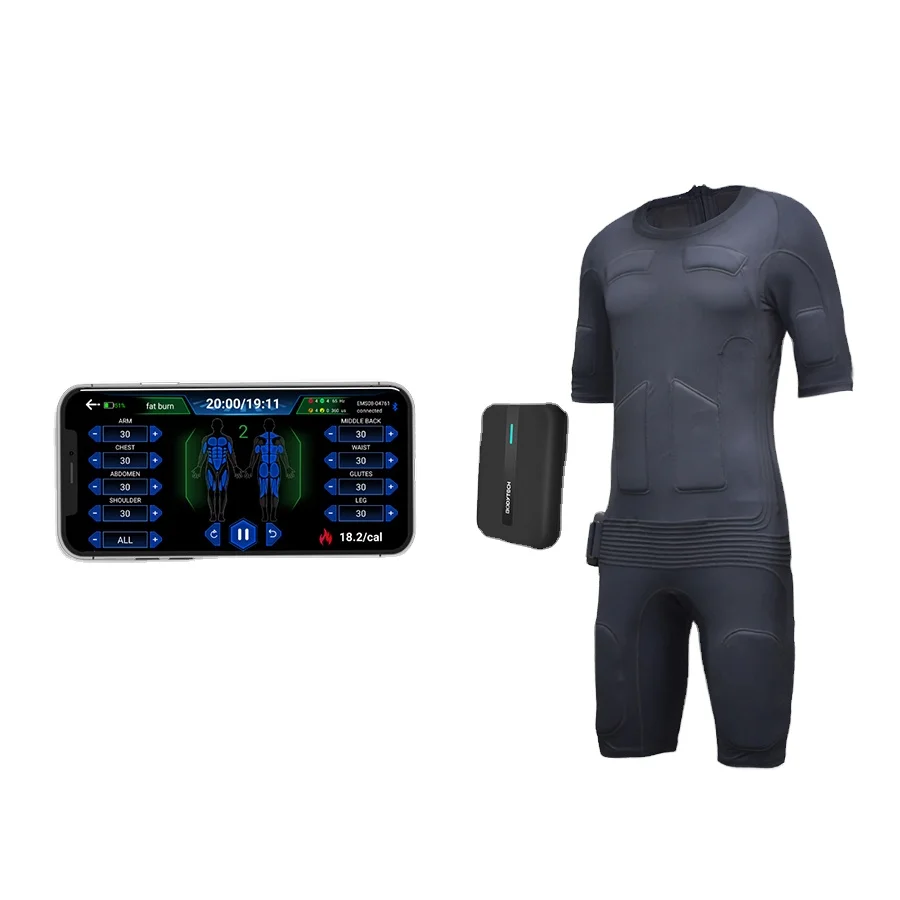 

Ems Training Беспроводной костюм Ems Тренировочный костюм для стимулирования мышц Фитнес-костюм