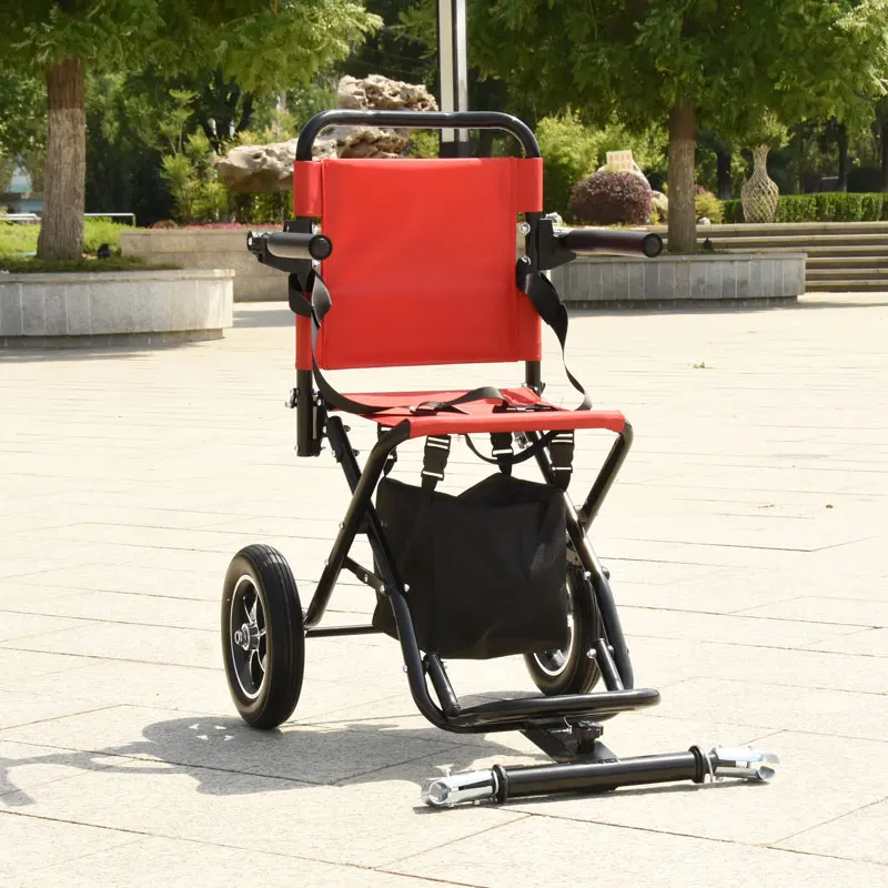 Electric wheelchair rear manned trailer, double travel connection auxiliary accessories