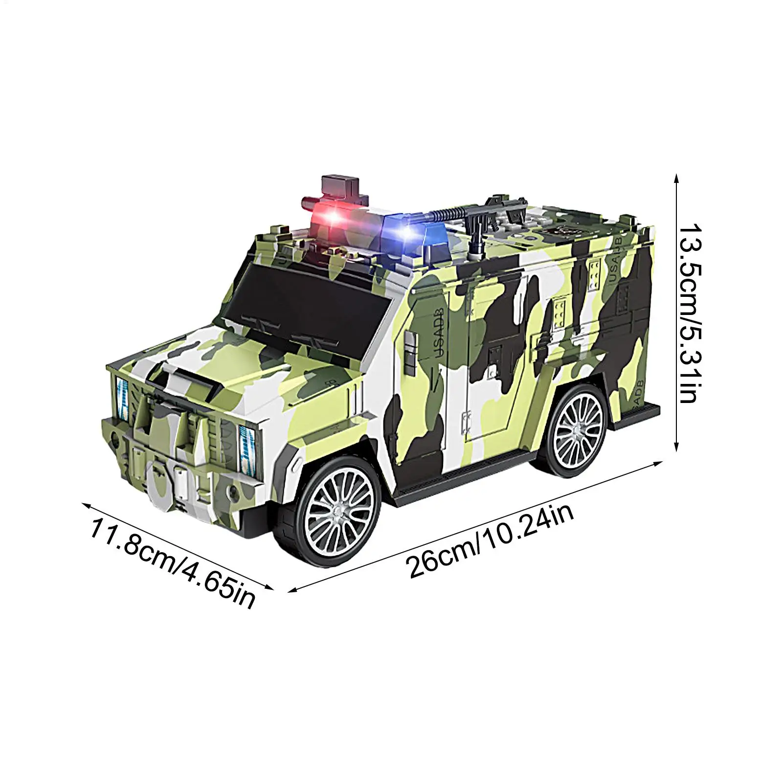 Crianças bloqueadas, polícias seguras e dos desenhos animados, cofrinho de carro, moeda de dinheiro, caixa de poupança de dinheiro com luzes musicais, perfeito para presentes de feriado e brinquedos
