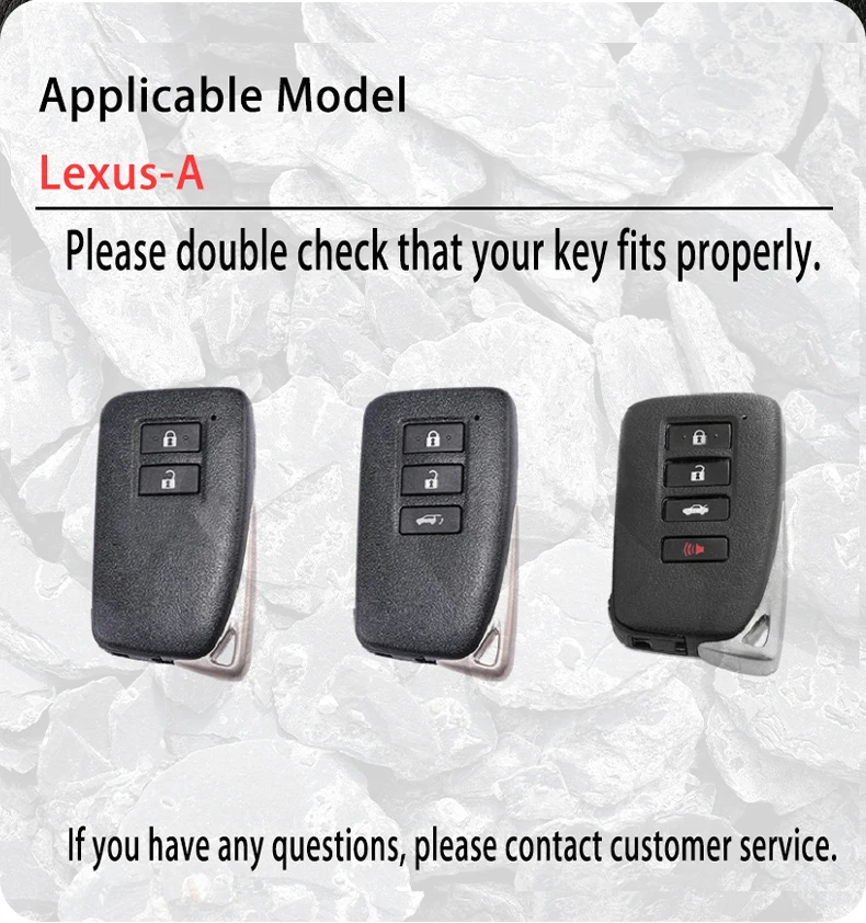 4 Buttons Alloy+Leather,Car Key Cover Case for Lexus Nx 200 Nx300h Rx 350 450h Es 350 Gs Is Ls Gs Rc F 2014 2015 2016 Keychain