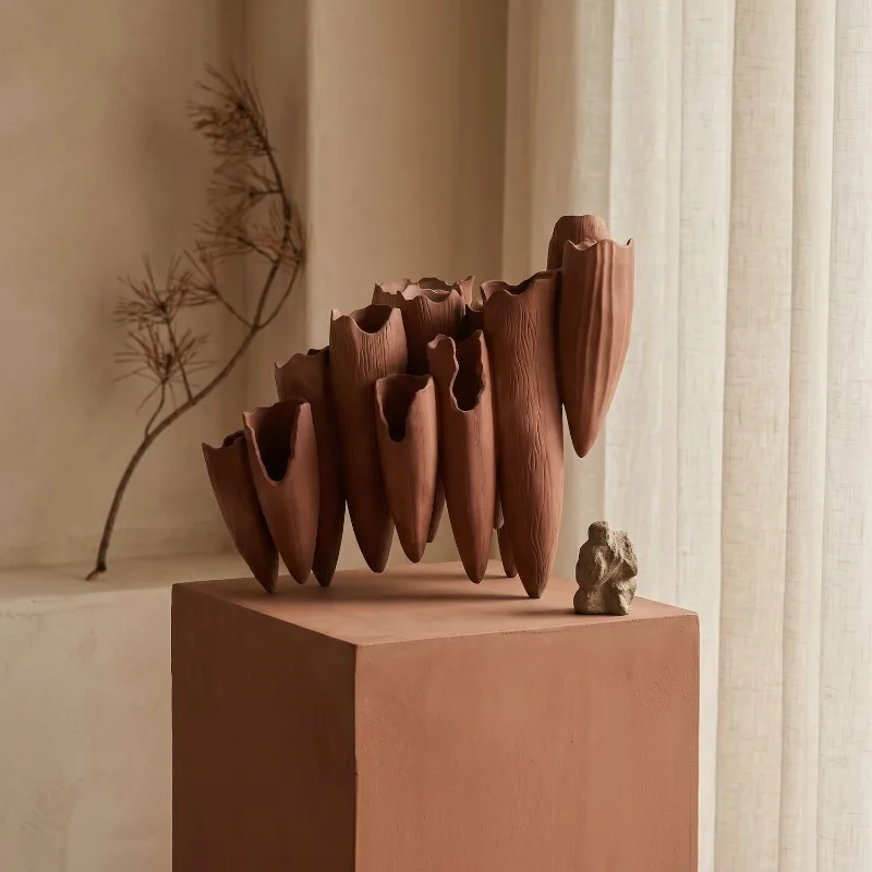 n ceramic vase decoration dried flower hydroponic desktop living room flower arrangement ornament flower ware entrance