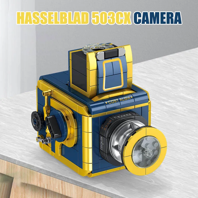 City Hasselblad 503cx Camera Digital SLR Retro Twin-lens Reflex Camera Model Building Blocks DIY Bricks Toys For Children Gifts