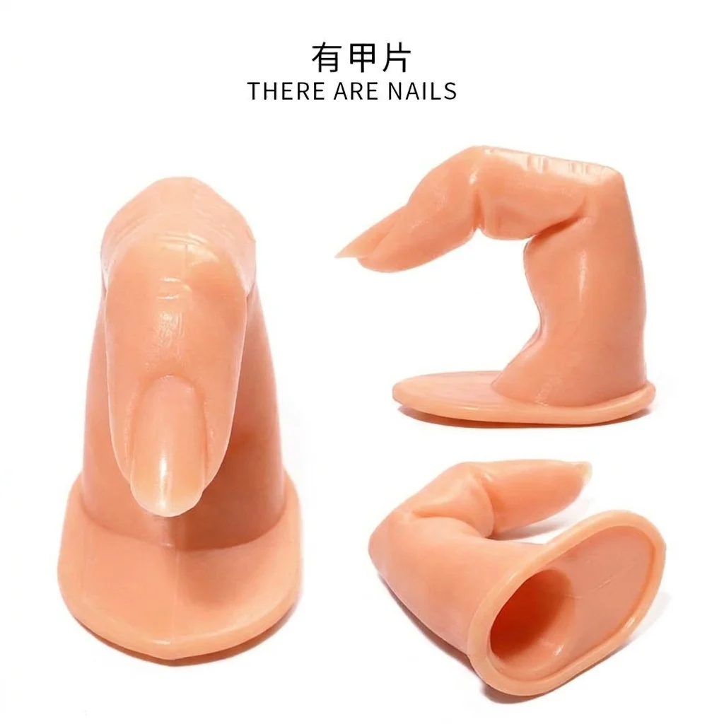 Plastic Manicure Practice Finger Fake Nail Finger for Nail A