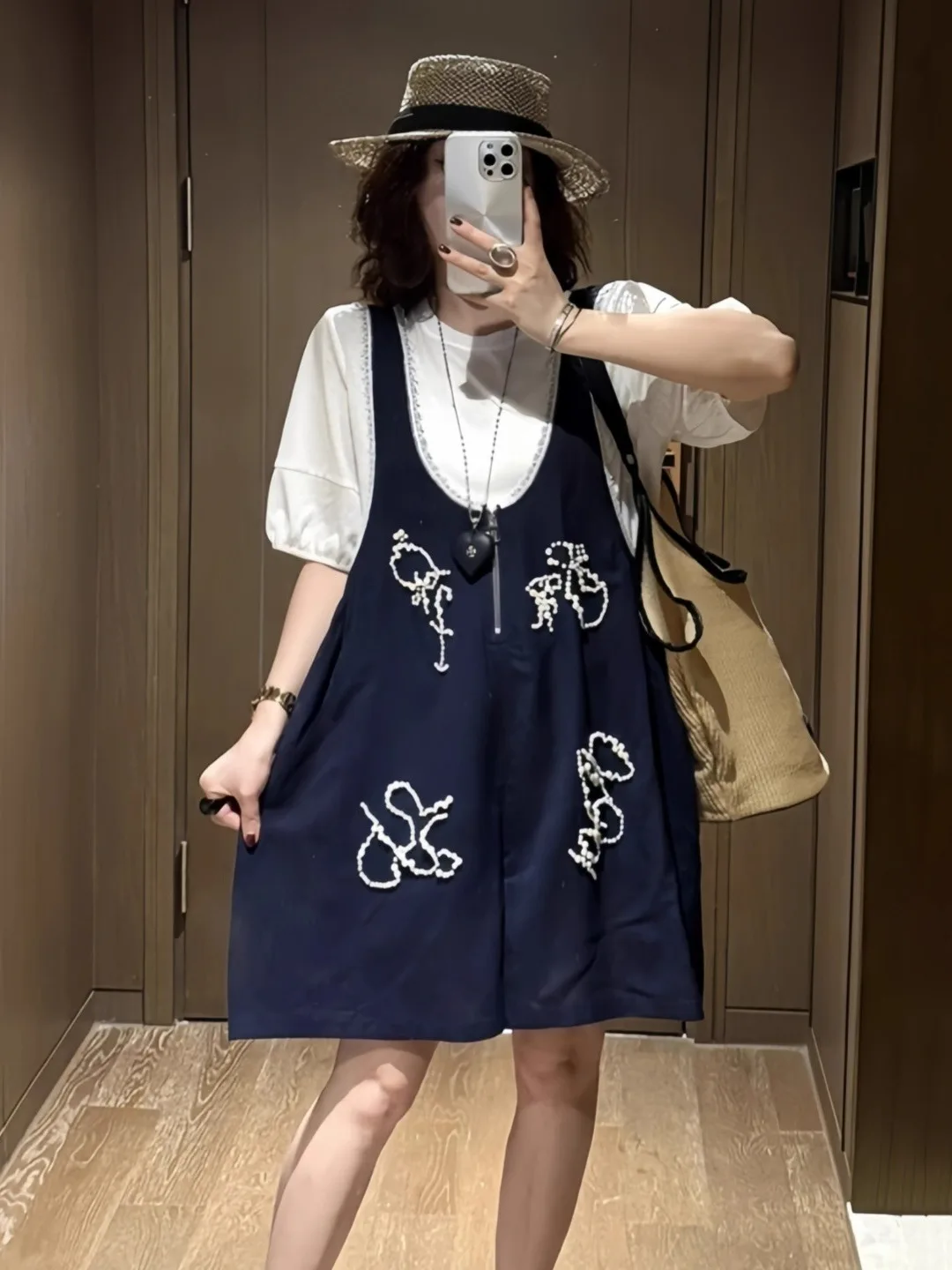 

Повседневный комбинезон с нагрудником с вышивкой Faion, женские летние новые футболки больших размеров ort Sve, комплект из двух предметов, удобный дышащий...