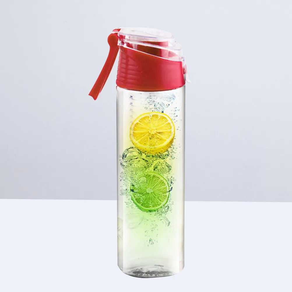 Plastic Fruit Infuser Bottle For Outdoor Sports 800Ml Premium Removable Water Travel Hiking Camping
