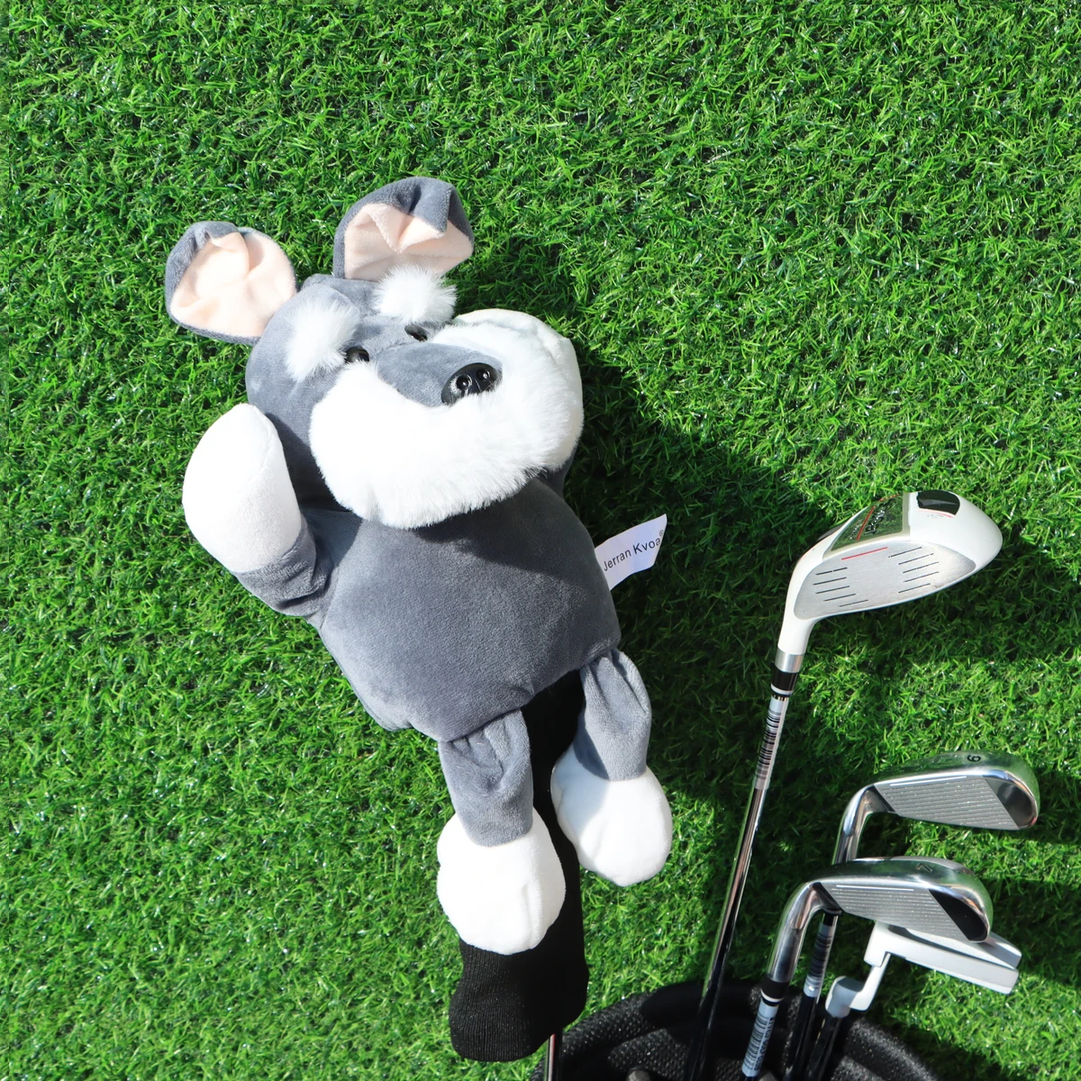 Cute Dog Golf Club Headcover for Driver 460CC Fairway #3#5 Protect Golf Club from Scratch Golf Mascot Novelty Cute Gift