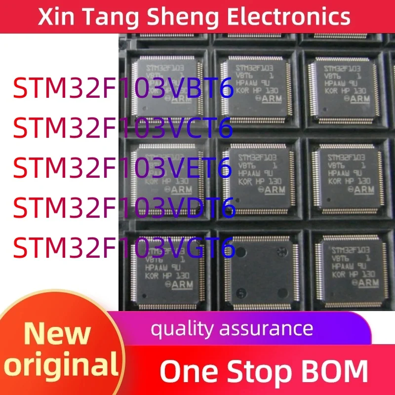 STM32F103VBT6 STM32F103VBT7 STM32F103V8T6 STM32F103VCT6 STM32F103VET6 STM32F103VDT6 STM32F103VGT6 QFP100microcontroller MCU chip