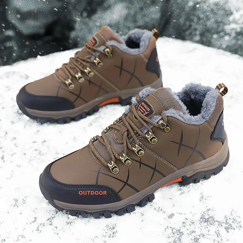 

Winter Snow Sneskers Men Comfortable Casual Shoes Sneakers For Men New Warmed Boots Good Quality Men's Boots Outdoor Waterproof