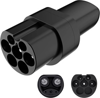 Aiskooc Type 2 To Tesla Adapte 60A Electric Vehicle charging connector Electrical car devices ev charger Adapte For Tesla X/Y/S