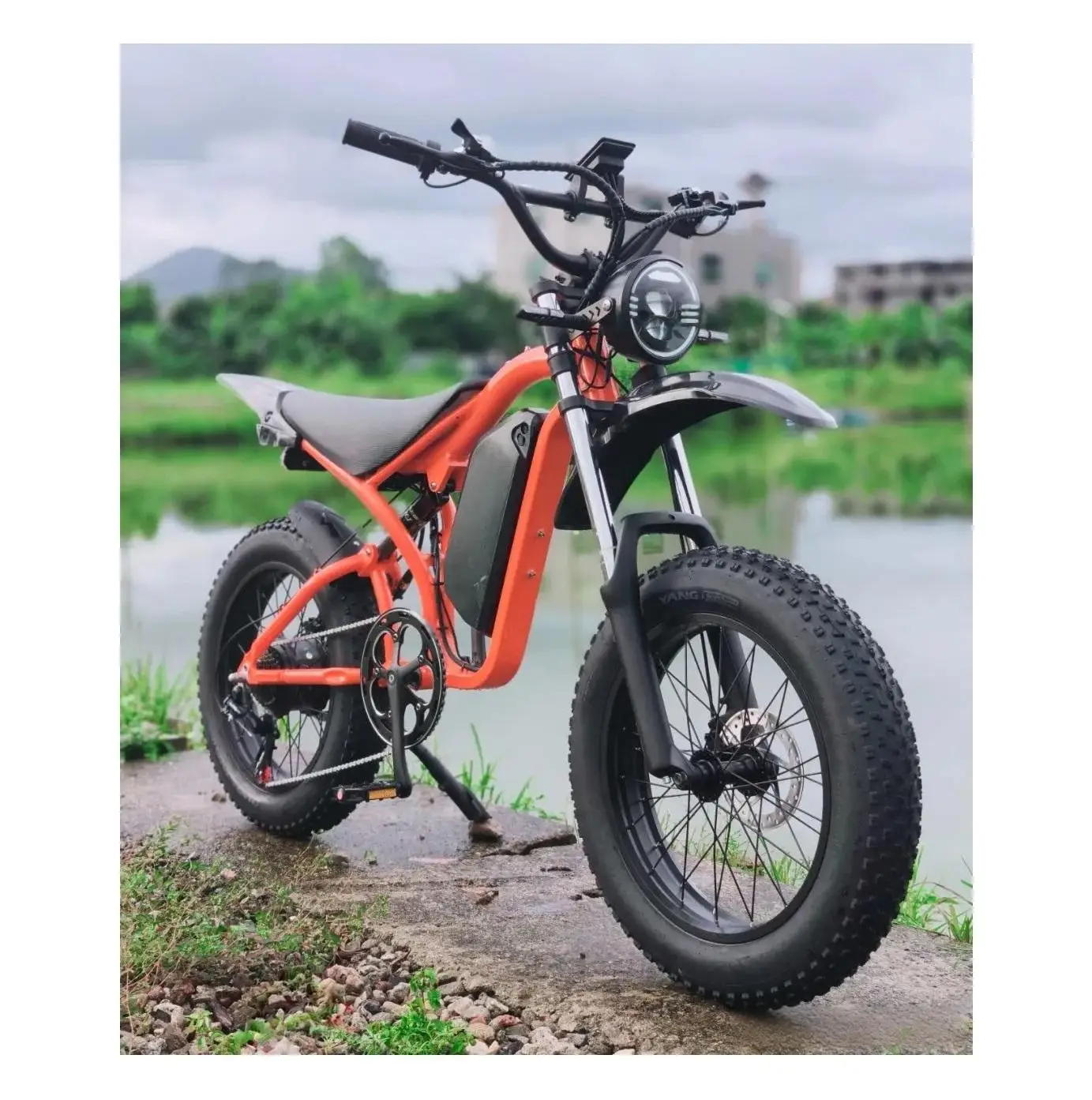 

SXLL 20-Inch 1000w 20Ah High Speed Fat Tire Ebike Chopper Off-Road Electric Cross Sport Bike Mountain Gravel Dirt Adult Bike