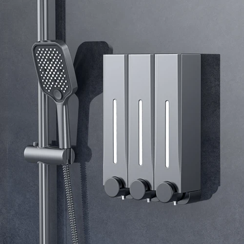 Imagen 2 del producto Dispensador de jabón para pared, bomba de calor de 500ml para gel de ducha, accesorios de baño