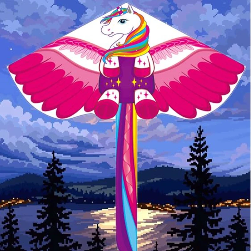 Children kites flying outdoor toys ripstop nylon kites factory dragon kites kitesurfing board Outdoor toys comet beach kites koi