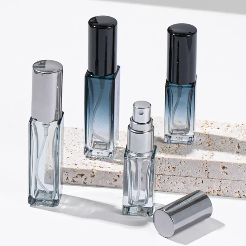 3PCS 5ML 10ML Mini Perfume Spray Bottles Glass Refillable Bottle Portable Travel Oil Liquid Cosmetic Container Perfume Atomizer