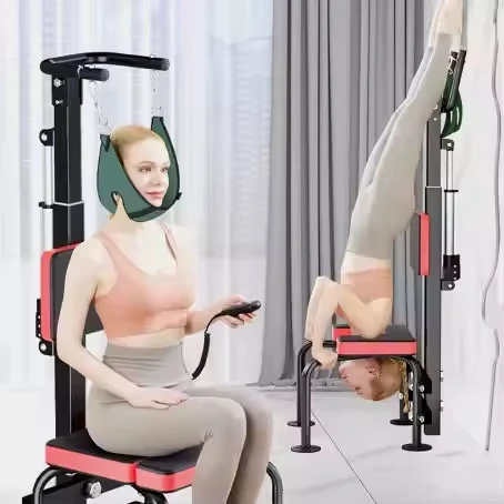 

Device Electric Cervical Traction Chair with Metal Construction Lumbar Stretcher for Neck Spine Protection