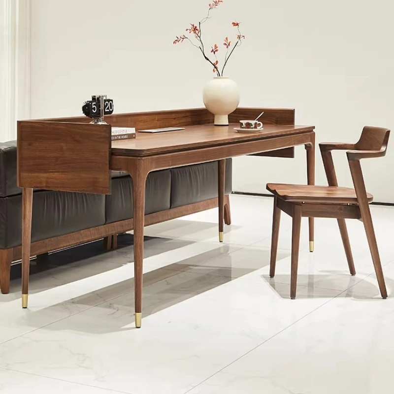 Standing Shelves Office Desk Display Conference Executive Wooden Office Table Modern Minimalist Mesa Ordenador Home Furniture