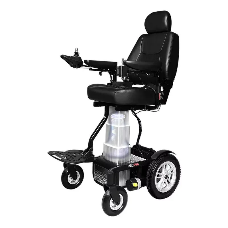 Heavy Duty Seat Height Adjustable Electric Wheelchair  One Button Lift Intelligent  Disabled Electric Lift Wheelchair  Foldable
