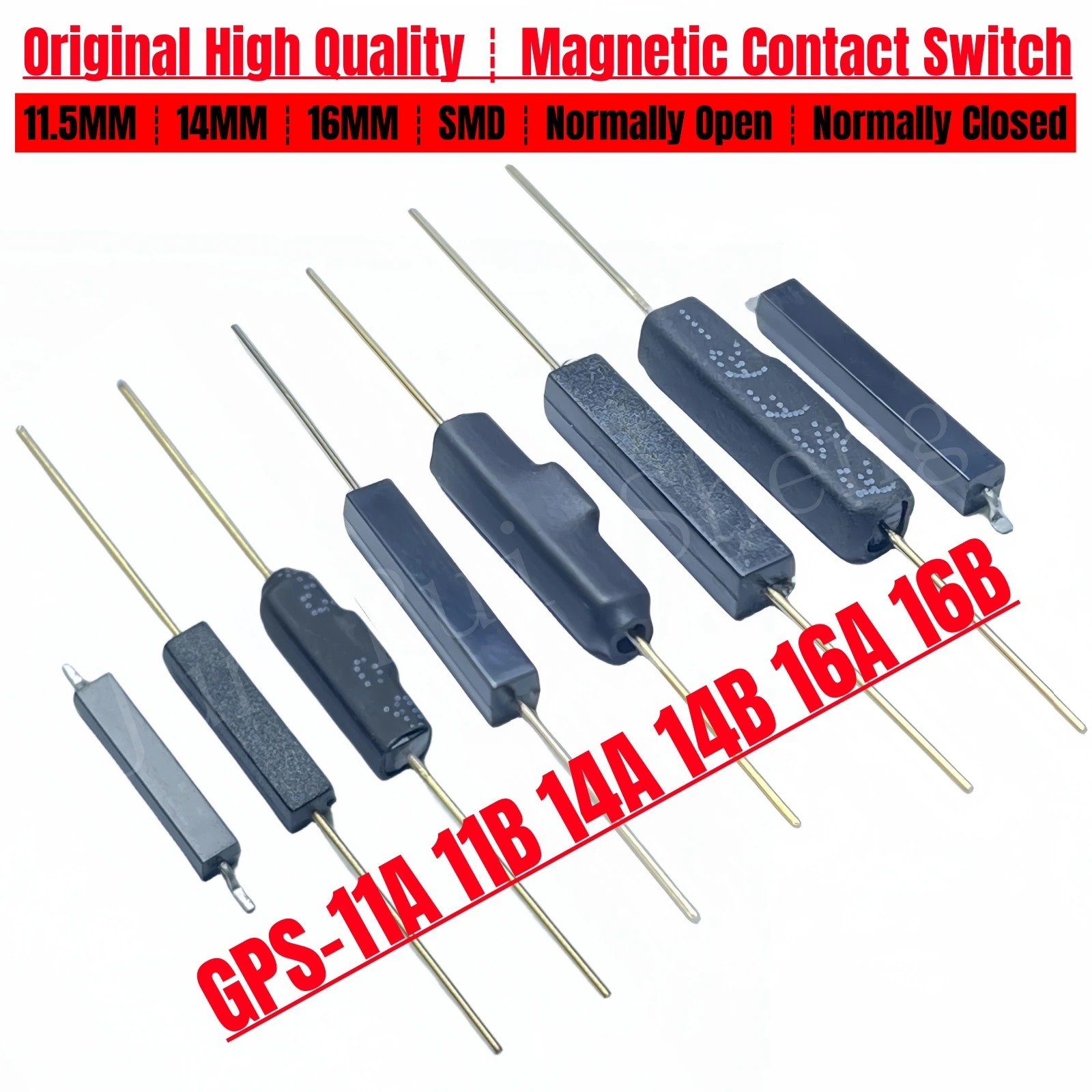 5PCS Original Reed Switch GPS-11A GPS-14A GPS-16A SMD Normally Open/Closed NO NC GPS-11B GPS-14B GPS-16B Magnetic Control Sensor