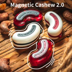 Fidget Spinner EDC Magnetic Cashew Push Card Adult Office Leisure Entertainment Decompression Metal Toy Desk Toy Boy Gift