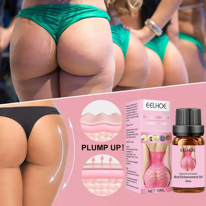 Crema per il culo all'olio di sollevamento dei glutei per glutei più solidi naturale a base di erbe per sollevare l'anca olio da massaggio essenza ferma per le donne