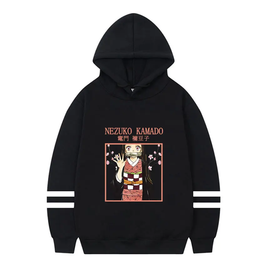 Demon Slayer Hoodie Kamado Nezuko Graphic Printed Hoodies Sweatshirts Men's Women Streetwear Harajuku Couple Pullovers Tops