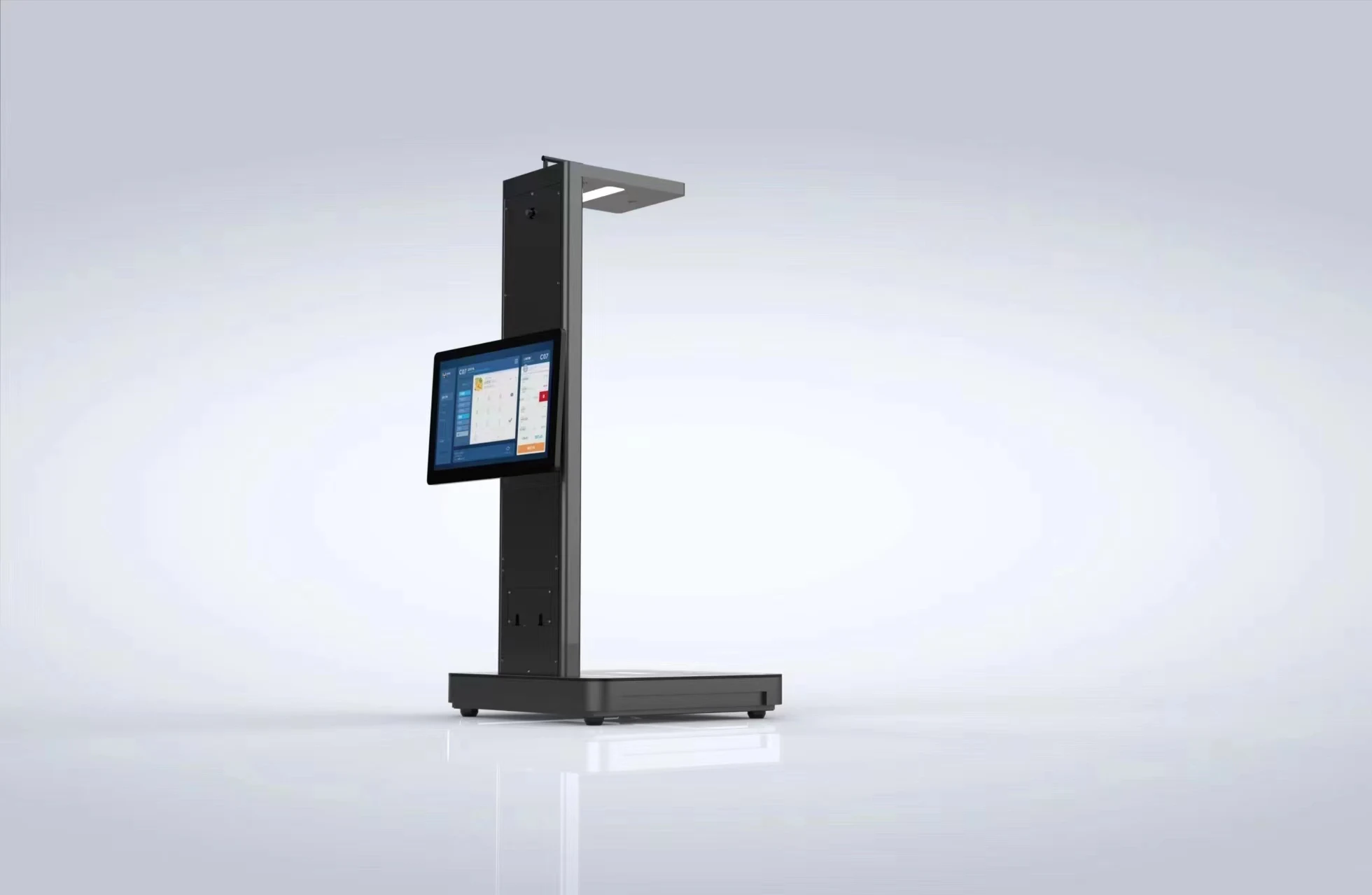 Self-service Kiosk 10.1-inch Dual-screen Intelligent AI Visual Self-checkout Kiosk X7 with Automatic Barcode Scanner.