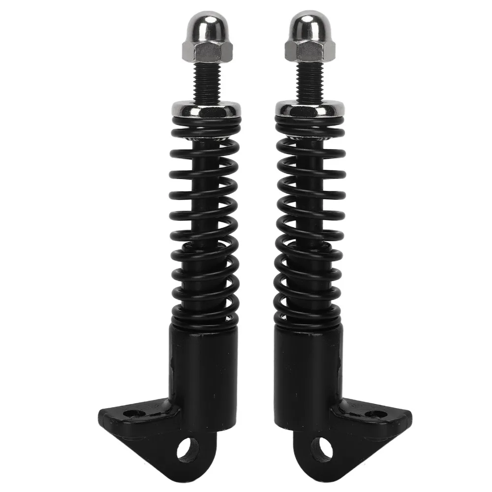 1 Pair Aluminum Electric Scooter Front Shock Absorber Portable Black Front Suspension Struts Hydraulic Front Shock Absorber
