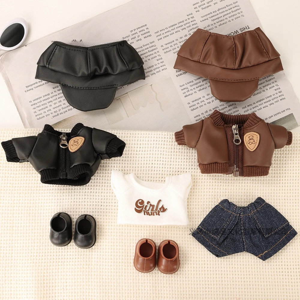 ชุดเสื้อแจ็คเก็ตหนังเทียมและกา - Street Fashion Clothes บทวิจารณ์และราคา