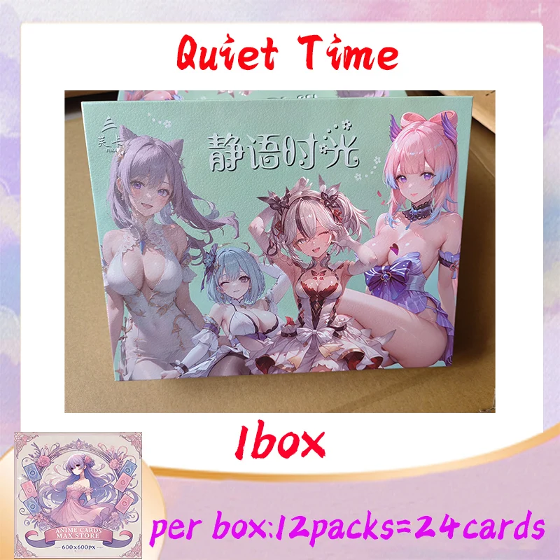 Tarjeta de colección de diosa de tiempo silencioso, tarjeta de juego de Hobby, caja Waifu Doujin Booster, tarjeta de arte picante, regalos de juguete, novedad de 2025