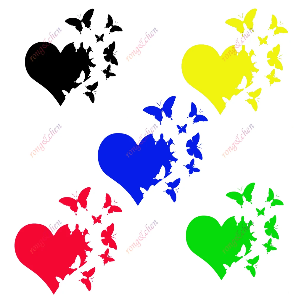 

Funny Car Sticker Butterfly Love for Car Motorcycle Racing Helmet Laptop Trunk Body Car Window Surfboard Waterproof PVC Decals