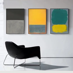 1Pc Mark Rothko Abstract Canvas Painting Modern Art Poster and Prints Wall Decorative Pictures for Living Room Home Decoration