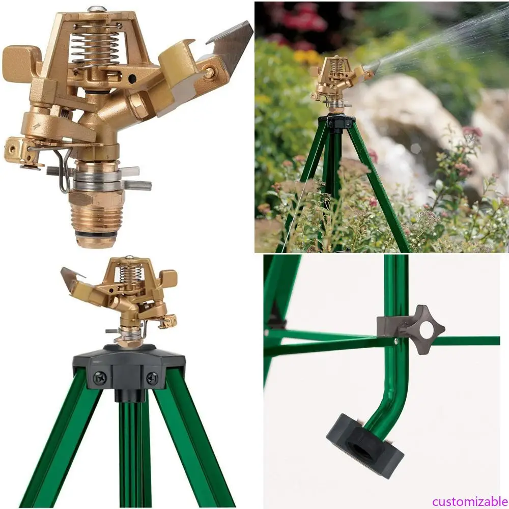 

Adjustable Impact Sprinkler Set for Lawn Watering on Tripod Base - Orbit 56667N Model